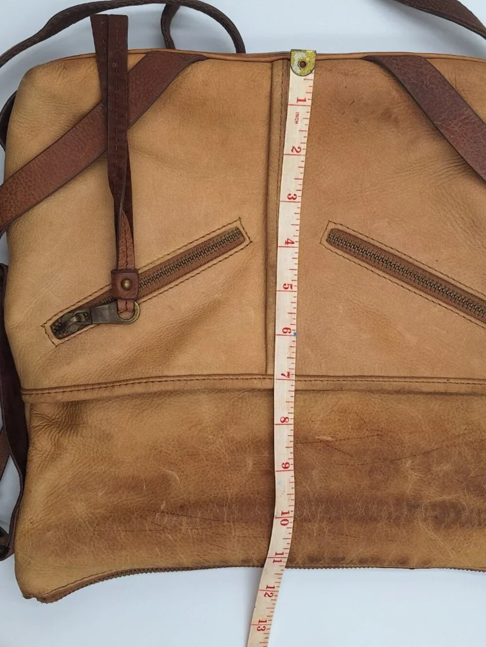 Lucky Brand Boho Western Leather Crossbody Bag Casual Fringe Purse